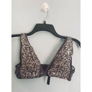 Victoria's Secret Bralette Large Purple and Tan